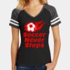 Women's Game V Neck Tee Thumbnail