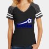 Women's Game V Neck Tee Thumbnail