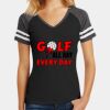 Women's Game V Neck Tee Thumbnail