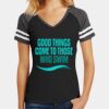 Women's Game V Neck Tee Thumbnail