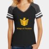 Women's Game V Neck Tee Thumbnail